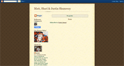 Desktop Screenshot of mattsharishumway.blogspot.com