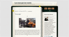 Desktop Screenshot of lascosasquemecuento.blogspot.com