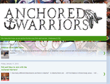 Tablet Screenshot of anchoredwarriors.blogspot.com