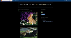 Desktop Screenshot of biologialagrancienciadelavida.blogspot.com