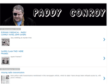 Tablet Screenshot of paddyconroysblog.blogspot.com