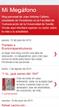 Mobile Screenshot of mi-megafono.blogspot.com