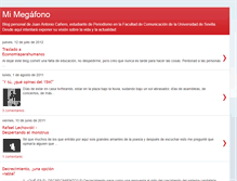 Tablet Screenshot of mi-megafono.blogspot.com