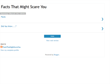 Tablet Screenshot of factsthatmightscareyou.blogspot.com