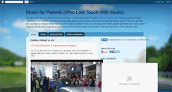 Desktop Screenshot of musicforparents.blogspot.com