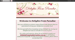 Desktop Screenshot of delightsfromparadise.blogspot.com