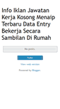 Mobile Screenshot of kerjadata-dirumah.blogspot.com