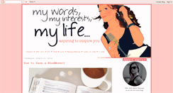 Desktop Screenshot of mywordsinterestslife.blogspot.com