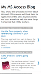 Mobile Screenshot of mymsaccessblog.blogspot.com