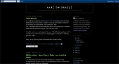 Desktop Screenshot of marc-on-oracle.blogspot.com