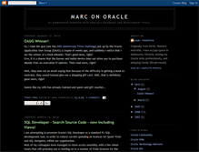 Tablet Screenshot of marc-on-oracle.blogspot.com