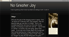 Desktop Screenshot of nogreaterjoythantruth.blogspot.com