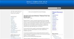 Desktop Screenshot of computerhelpbasics.blogspot.com