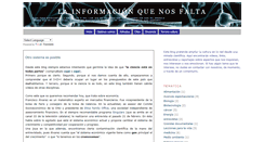 Desktop Screenshot of lainformacionquenosfalta.blogspot.com