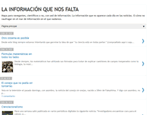 Tablet Screenshot of lainformacionquenosfalta.blogspot.com