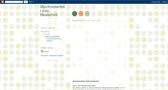 Desktop Screenshot of maschinenarbeit-statt-handarbeit.blogspot.com