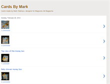Tablet Screenshot of cardsbymark.blogspot.com