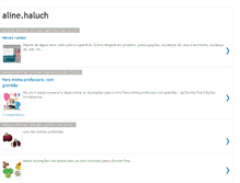 Tablet Screenshot of alinehaluch.blogspot.com