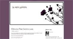 Desktop Screenshot of inherwordsofwisdom.blogspot.com