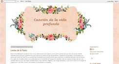 Desktop Screenshot of canciondelavidaprofunda.blogspot.com