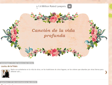 Tablet Screenshot of canciondelavidaprofunda.blogspot.com