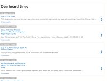 Tablet Screenshot of overheardlines.blogspot.com