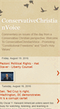 Mobile Screenshot of conservativechristianvoice.blogspot.com