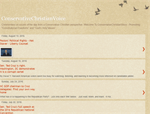 Tablet Screenshot of conservativechristianvoice.blogspot.com