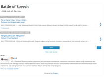 Tablet Screenshot of battle-of-speech.blogspot.com