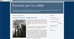 Desktop Screenshot of escriurepernocallarres.blogspot.com