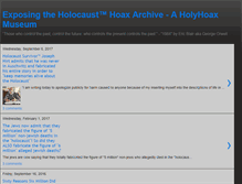 Tablet Screenshot of exposing-the-holocaust-hoax-archive.blogspot.com