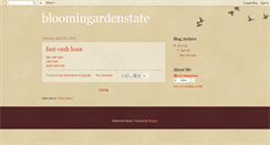 Desktop Screenshot of bloomingardenstate.blogspot.com