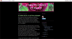 Desktop Screenshot of cybervennsverden.blogspot.com