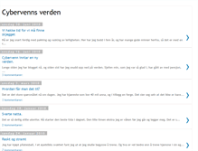 Tablet Screenshot of cybervennsverden.blogspot.com