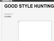 Tablet Screenshot of goodstylehunt.blogspot.com