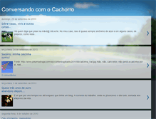 Tablet Screenshot of conversandocomocachorro.blogspot.com