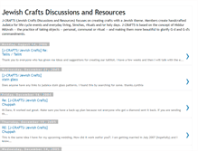 Tablet Screenshot of jewishcrafts.blogspot.com