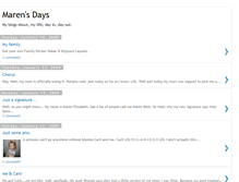 Tablet Screenshot of marensdays.blogspot.com