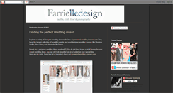 Desktop Screenshot of farrielledesignandfashion.blogspot.com