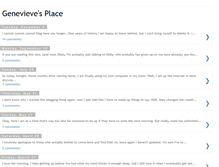 Tablet Screenshot of genevievesplace.blogspot.com