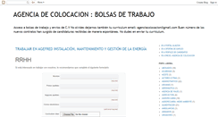 Desktop Screenshot of basededatosagenciadecolocacion.blogspot.com