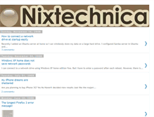 Tablet Screenshot of nixtechnica.blogspot.com
