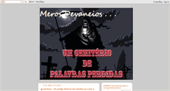 Desktop Screenshot of cemiteriodaspalavrasperdidas.blogspot.com