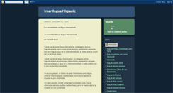 Desktop Screenshot of interlinguahispanic.blogspot.com