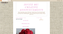 Desktop Screenshot of invitemecreativeannouncements.blogspot.com