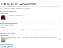 Tablet Screenshot of invitemecreativeannouncements.blogspot.com