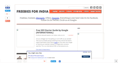 Desktop Screenshot of freebiesforindia.blogspot.com