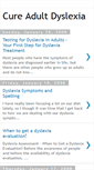 Mobile Screenshot of cure-adult-dyslexia.blogspot.com