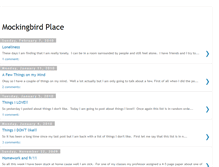 Tablet Screenshot of mockingbirdplace.blogspot.com