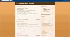 Desktop Screenshot of desdemonawall.blogspot.com